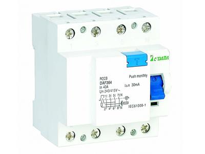 DAF360 6kA Electromagnetic Residual Current Device RCCB Circuit Breaker